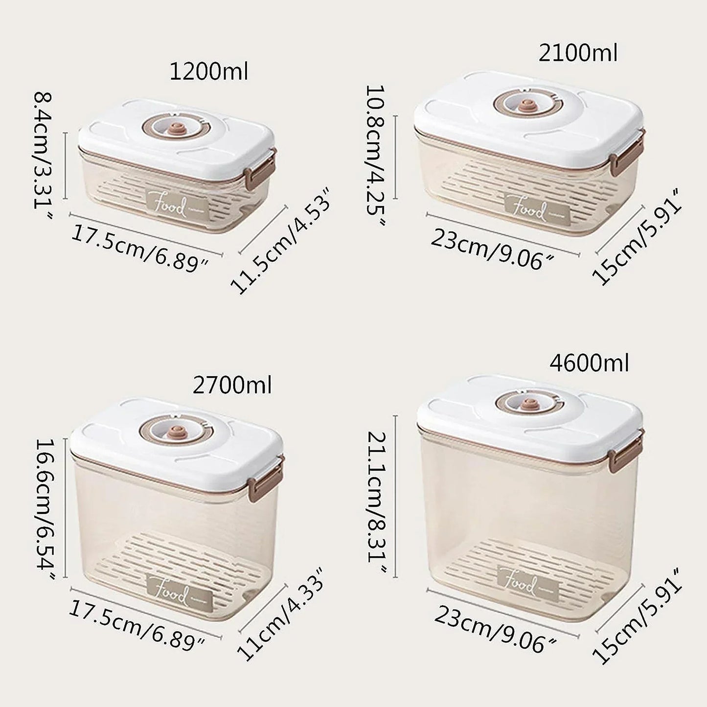 Food Vacuum Storage Box